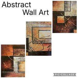 NEW!!! (3) Abstract Wall Pieces